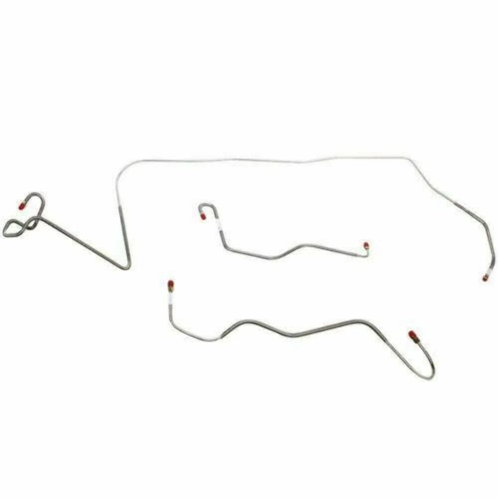 1966 Dodge Dart Front Brake Line Kit with Standard Brakes Steel - YKT6601OM